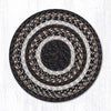 Earth Rugs C-313 Mocha/Frappuccino Round Chair Pad 15``x15``