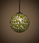 Meyda Lighting 81735 12" Wide Mistletoe Ball Pendant