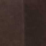 Benzara Square Leatherette Throw Pillow with Flanged Edges, Cocoa Brown