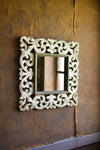 Kalalou CCG1567 Mirror with Carved Wooden Frame