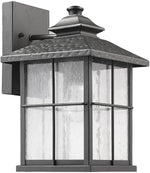 Chloe Lighting CH22045BK12-OD1 Palamedes Transitional 1 Light Black Outdoor Wall Sconce 12`` Height