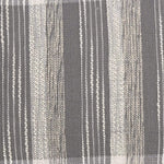 Benzara Rectangular Fabric Throw Pillow with Plaid Pattern, Gray