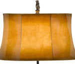 Benzara 3 Way Resin Body Table Lamp with Forest and Bear Design, Brown and Black