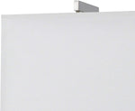 Benzara Metal Wall Lamp with  2 Gooseneck Reading Lights, White and Silver