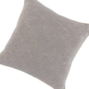 Benzara Square Fabric Throw Pillow with Textured Details, Gray