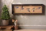 Kalalou CLL1208 Framed Paper Flying Birds Under Glass