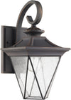 Farnsworth, Transitional 1 Light Rustic Outdoor Wall Sconce 15`` Height
