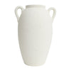 Sagebrook Home 19079-02 Ceramic, 13" Textured Jug with Handles, White