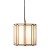 IMAX Worldwide Home Reed White Glass Pendant Light