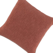 Benzara Square Fabric Throw Pillow with Textured Details, Orange