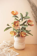 Kalalou CFAN1067 Hand Carved Glass Planter