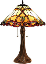 Chloe Lighting CH33372IV18-TL2 Rosabella, Tiffany-style 2 Light Victorian Table Lamp 18" Shade