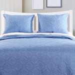 Greenland Home Central Park Mineral Blue Queen Bedspread Set, 3-Piece