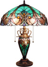 Chloe Lighting Liaison Victorian-Style 3 Light Double Lit Table Lamp 16"