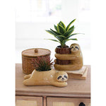 Kalalou CDV2090 Ceramic Sloth Planters