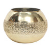Sagebrook Home 80252-02 5" 19 Oz Balsam Fir Glitter Band Candle, Gold