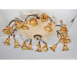 Meyda Lighting 82759 32"W Celestial Bouquet 18 Arm Flushmount Ceiling Fixtures