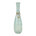 Sagebrook Home 17662-01 Glass, 16" Mosaic Vase, Blue