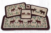 Earth Rugs WW-19 Moose/Pinecone Wicker Weave Placemat
