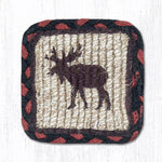 Earth Rugs WW-19 Moose/Pinecone Wicker Weave Swatch 10``x15``