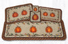 Earth Rugs WW-222 Harvest Pumpkin Wicker Weave Placemat