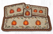 Earth Rugs WW-222 Harvest Pumpkin Wicker Weave Placemat