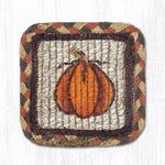 Earth Rugs WW-222 Harvest Pumpkin Wicker Weave Swatch 10``x15``