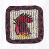 Earth Rugs WW-391 Morning Rooster Wicker Weave Table Runner 13``x36``