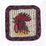 Earth Rugs WW-391 Morning Rooster Wicker Weave Table Runner 13``x36``