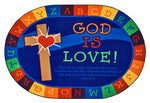 Carpet For Kids God is Love Learning / Educational Rug