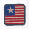 Earth Rugs WW-1032 Original Flag Wicker Weave Coaster 5``x5``