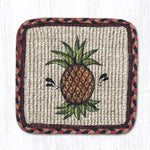 Earth Rugs WW-375 Pineapple Wicker Weave Coaster 5``x5``