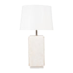 Sagebrook Home 50729 Marble, 27" Fluted Table Lamp, White/Off White