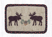 Earth Rugs WW-19 Moose/Pinecone Wicker Weave Table Runner 13``x36``
