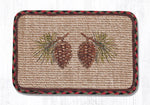 Earth Rugs WW-81 Pinecone Wicker Weave Table Runner 13``x36``