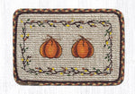 Earth Rugs WW-222 Harvest Pumpkin Wicker Weave Table Runner 13``x36``