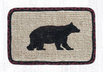Earth Rugs WW-395 Cabin Bear Wicker Weave Table Runner 13``x36``