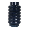 Sagebrook Home 18626-02 Ceramic, 16" Ribbed Vase, Navy