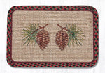 Earth Rugs WW-81 Pinecone Wicker Weave Trivet