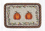 Earth Rugs WW-222 Harvest Pumpkin Wicker Weave Trivet