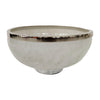 Sagebrook Home 17454-02 Glass, 13", Bowl withRing Deco, White