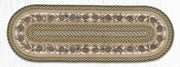 Pinecone Stair Tread Rug – Earth Rugs 2'x6' Oval Braided Jute Runner