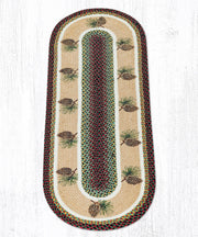 Rustic Pinecone Runner – Earth Rugs 2'x6' Braided Jute Hallway Rug