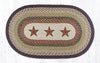 Earth Rugs OP-19 Barn Stars Oval Patch 27``x45``