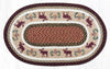 Earth Rugs OP-19 Moose/Pinecone Oval Patch 27``x45``