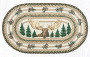 Earth Rugs OP-51 Bull Moose Oval Patch 27``x45``