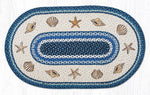 Earth Rugs OP-362 Shells Oval Patch 27``x45``