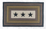 Earth Rugs PP-99 Black Stars Oblong Patch 27``x45``