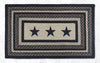 Earth Rugs PP-313 Black Stars Oblong Patch 27``x45``