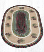 Earth Rugs OP-81 Pinecone Oval Patch 3`x5`
